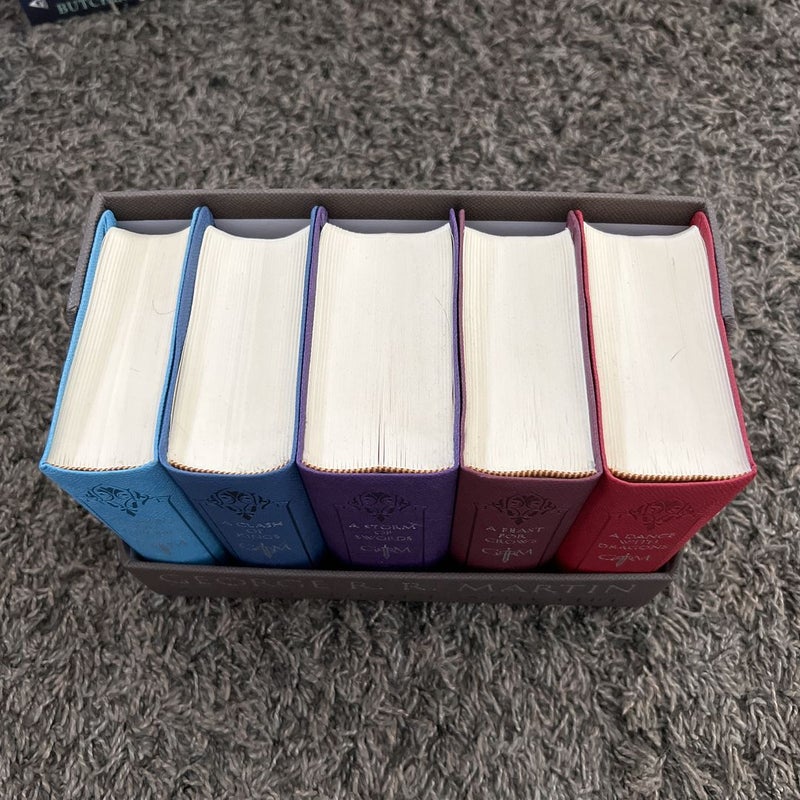 A Song of Ice and Fire Leatherbound Box Set