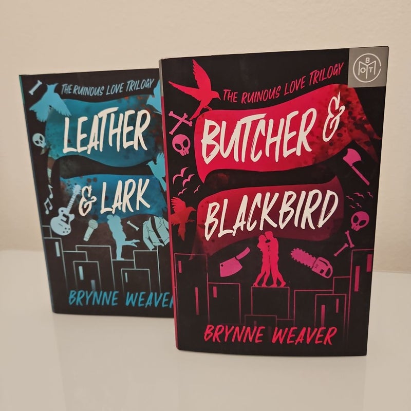 Two Books: Butcher & Blackbird and Leather & Lark - Hardcover BOTM 