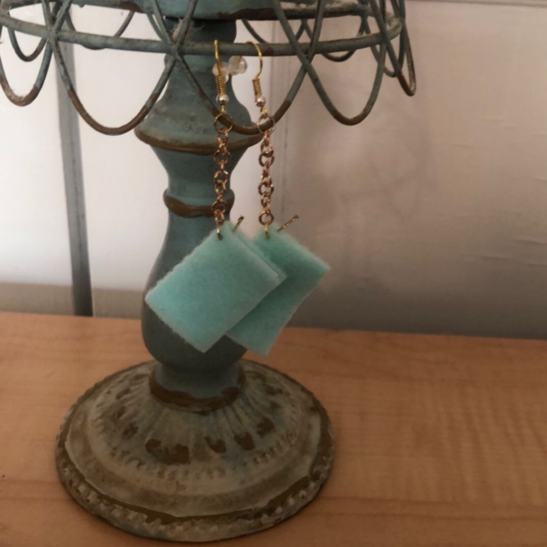 Handmade bookish earrings