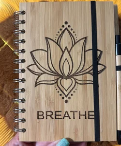 “Breathe” Bamboo Journal