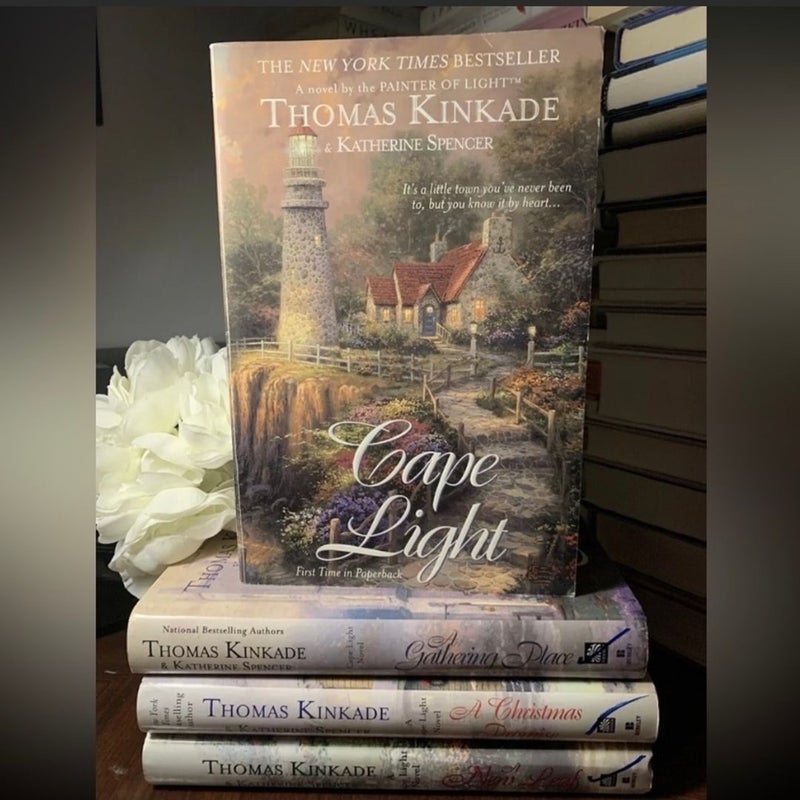 Thomas Kinkade 5-Book Lot Bundle A Christmas Promise Cape Light & More 