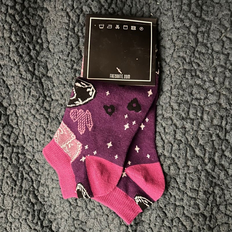 Socks inspired by a Lesson in Vengance