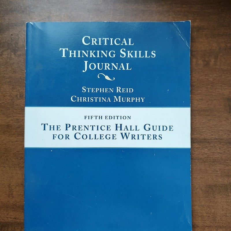 Critical thinking skills journal 