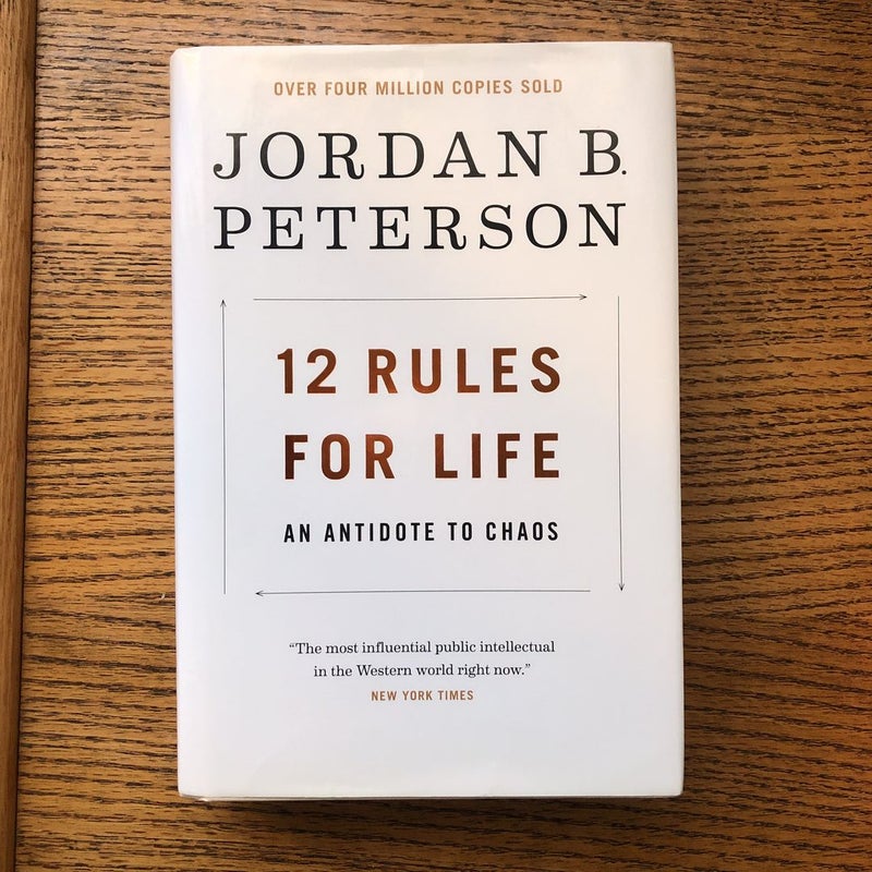 12 Rules for Life by Jordan B. Peterson, Hardcover
