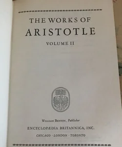 Britannica Great Books: The Works of Aristotle