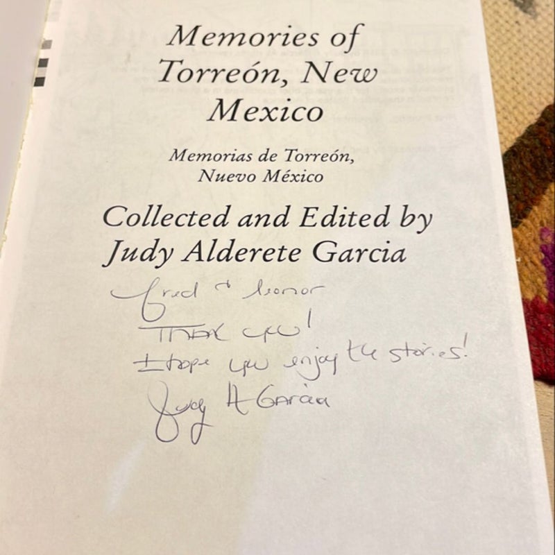 Memories of Torreón, New Mexico (signed, first printing)