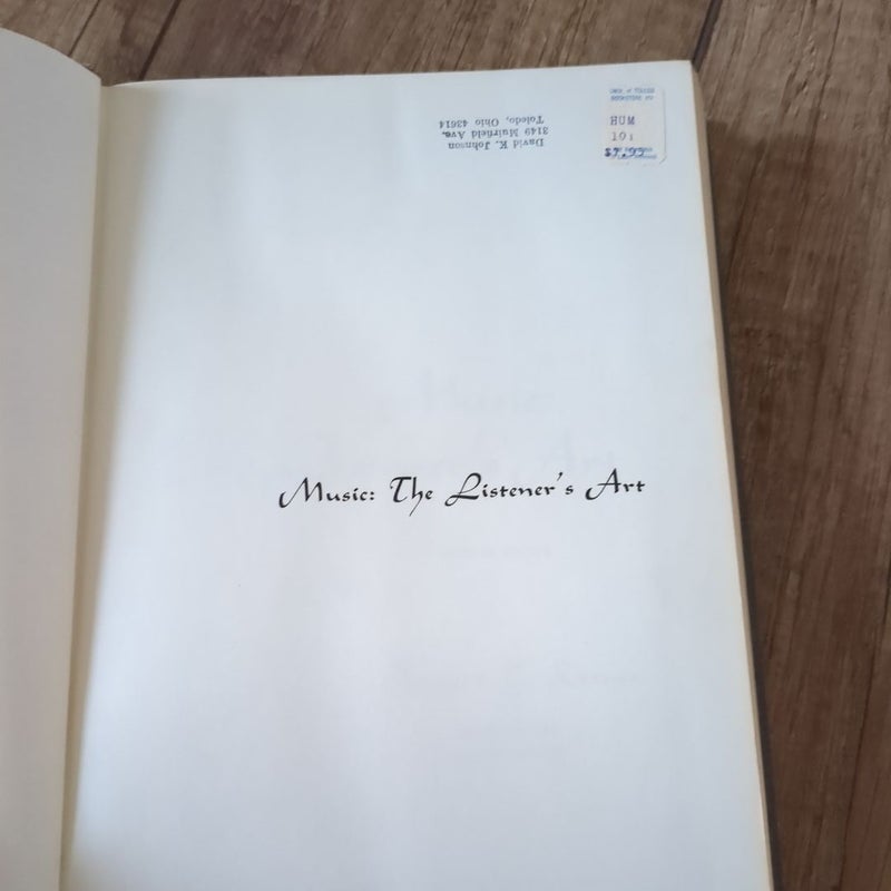 Music: The Listener's Art