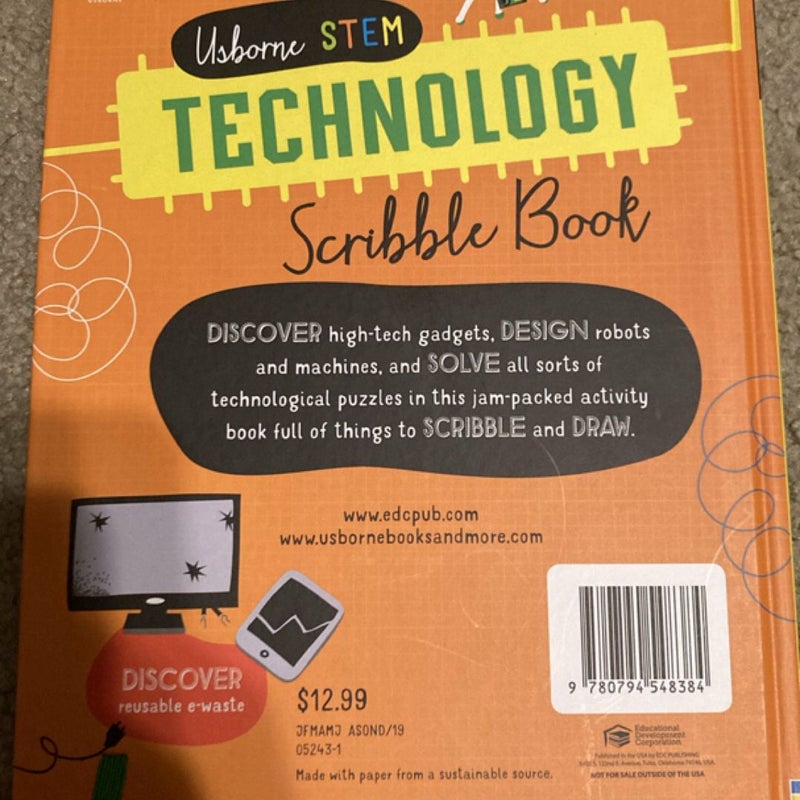 Usborne Technology Scribble Book