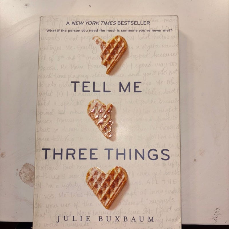 Tell Me Three Things