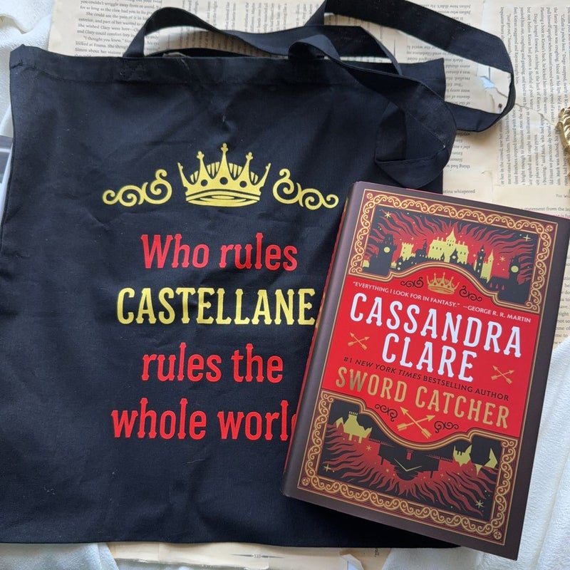 HAND SIGNED Sword Catcher + tote