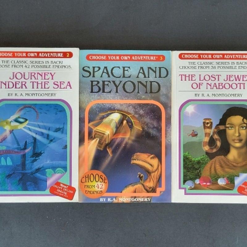 VINTAGE CHOOSE YOUR OWN ADVENTURE BOOKS LOT OF 10 R.A. MONTGOMERY & PACKARD CYOA