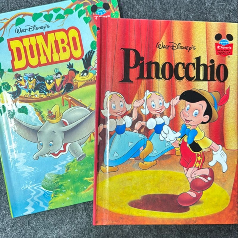 2-pack Disney Pinocchio and Dumbo