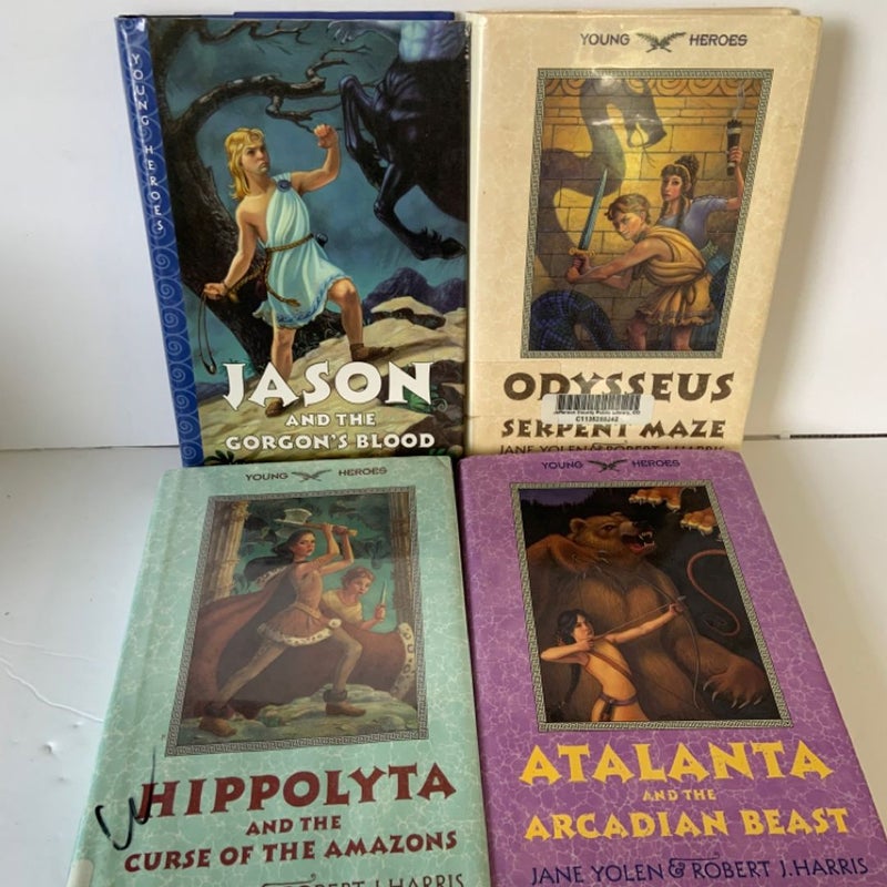 Greek Myth Set Jason, Hippolyta, Odysseus,  by Jane Yolen & Robert Harris HBDJ