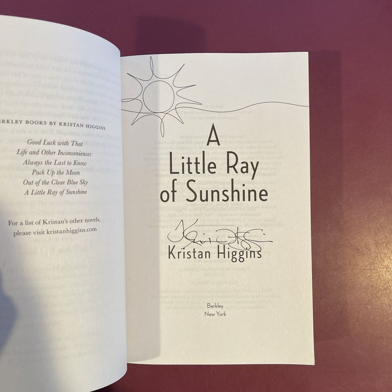 A Little Ray of Sunshine (signed)