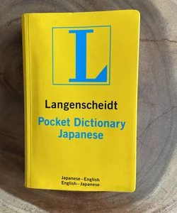 Langenscheidt Pocket Dictionary Japanese 