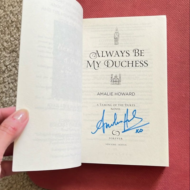 Always Be My Duchess signed 