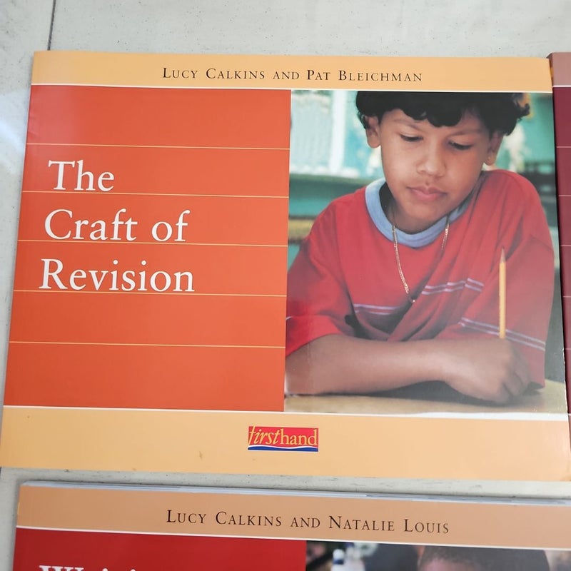 The craft of revision, writing for readers; teaching skills and strategies, nonfiction writing: procedures and reports, inspired coloring travel book set of 4 books