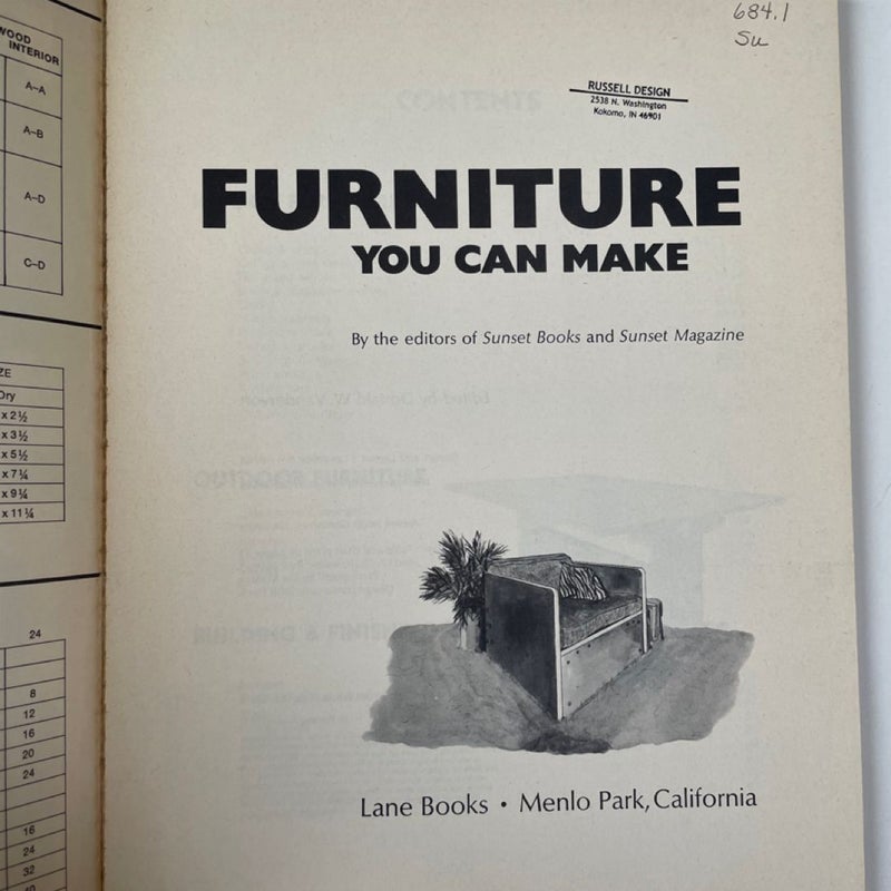 Furniture You Can Make