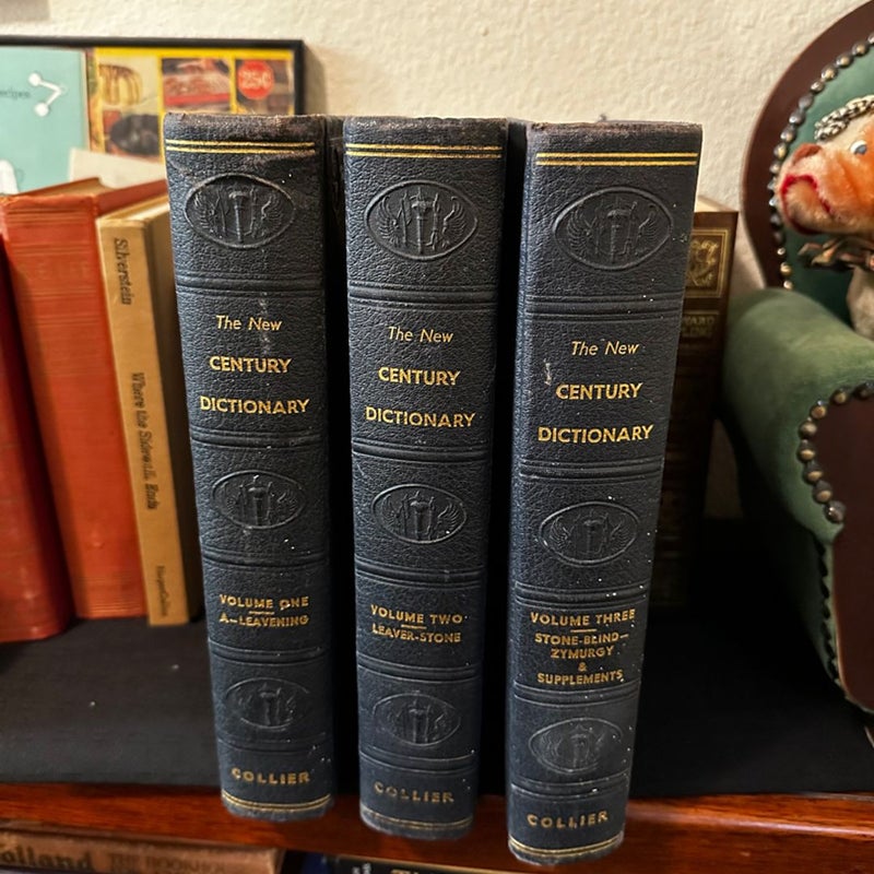 TNE NEW CENTURY DICTIONARY 1936 3 Volume Set Edited by H.G.EMERY & K.G.BR