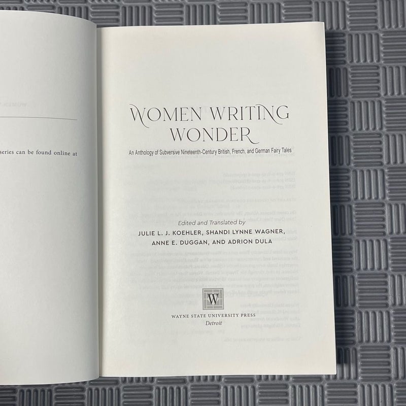 Women Writing Wonder