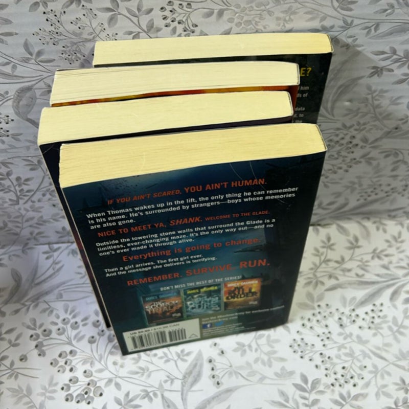 The Maze Runner 4 Paperback bundle 