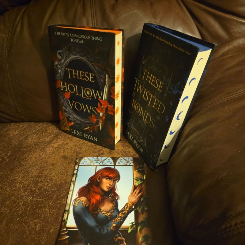 Fairyloot signed first edition these hollow vows these twisted bonds