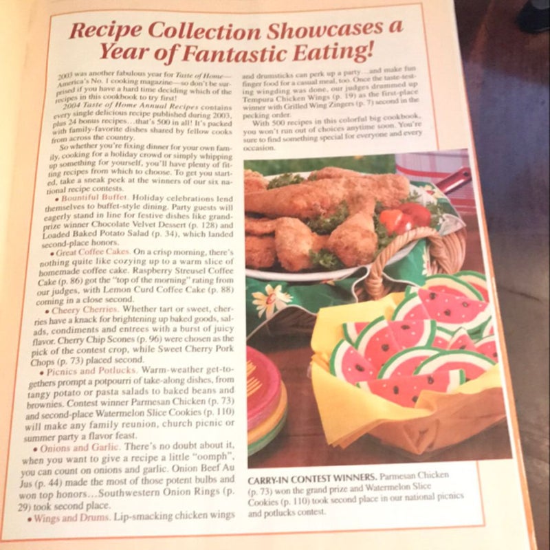 2004 Taste of Home Annual Recipes