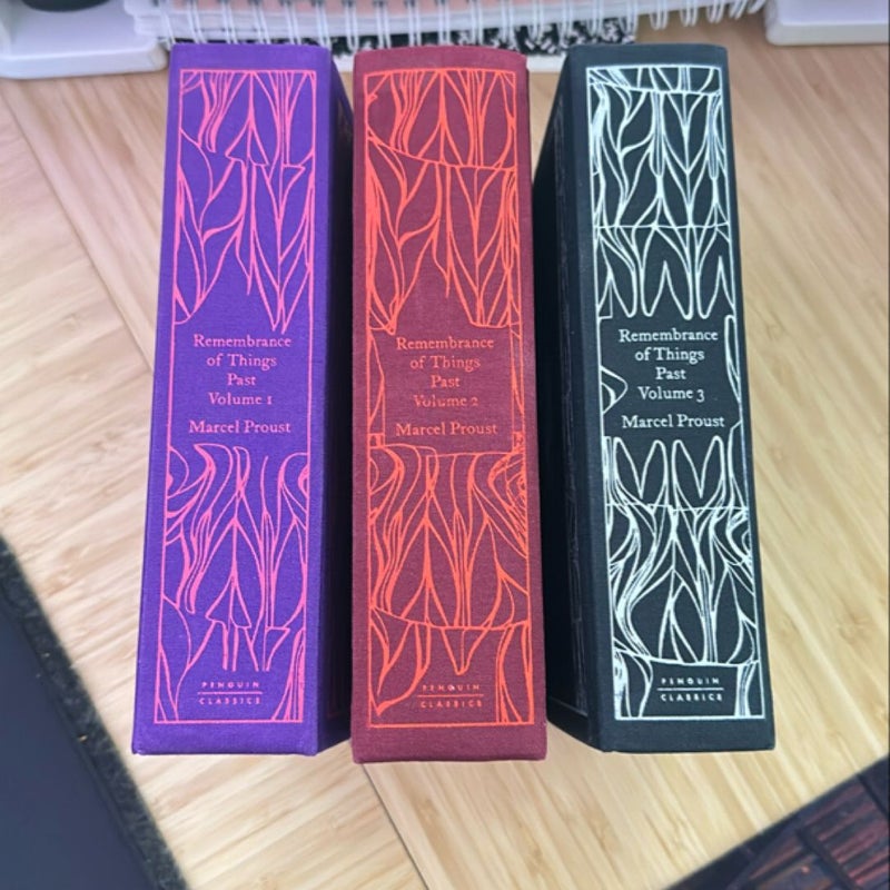 Remembrance of Things Past Volume 1-3. Penguin clothbound classics.