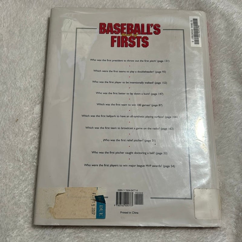 Baseball's Book of Firsts