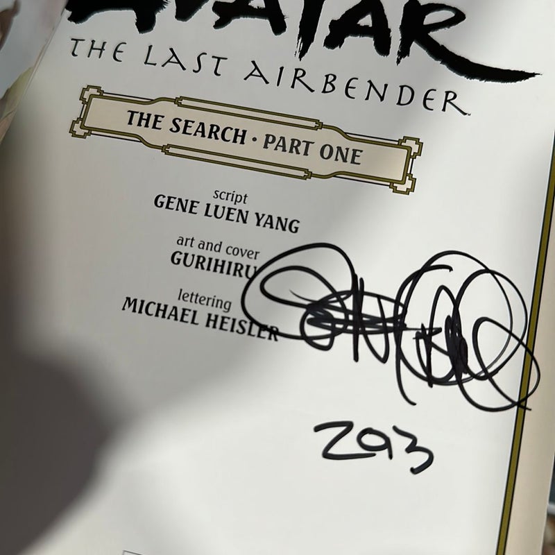 Avatar: the Last Airbender - the Search Part 1 SIGNED EDITION