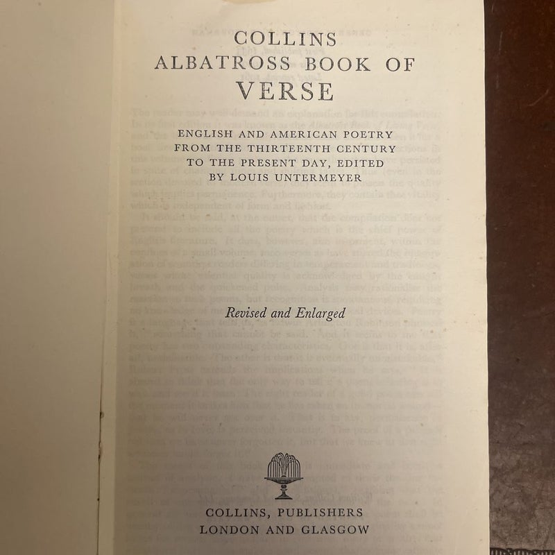 Albatross Book of Verse