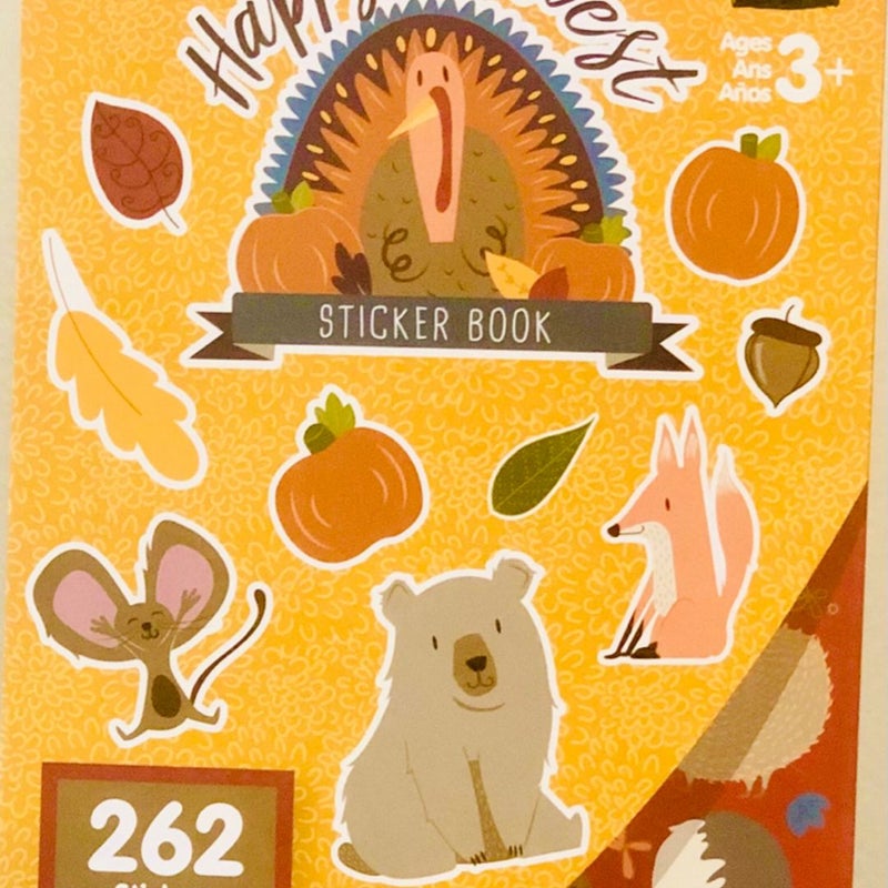Happy Harvest Tiny Crafts FALL 262 count Sticker Book
