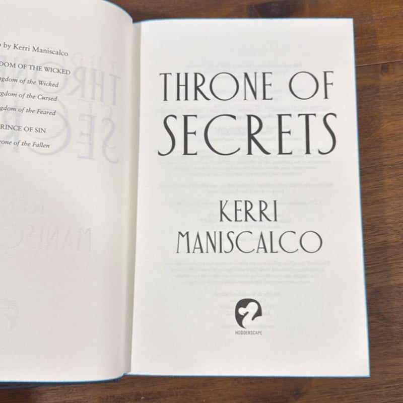 Throne of Secrets - UK Waterstones Exclusive with Sprayed Edges