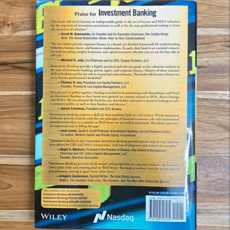 Investment Banking by Joshua Rosenbaum, Joshua Pearl, Joseph Investment Banking by Joshua Rosenbaum, Joshua Pearl, Joseph