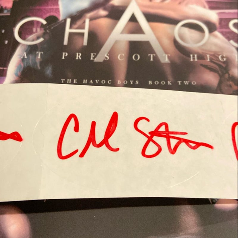 Chaos at Prescott High - Signed Bookplate