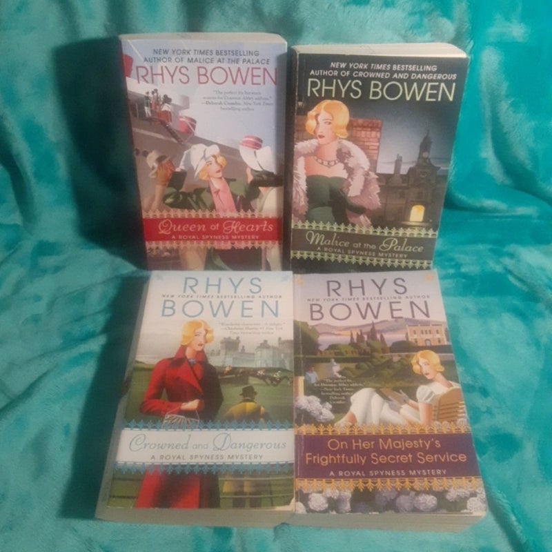 11 Book Lot A Royal Spyness Books 1,2,3,4,5,6,7,8,9,10,11 By Rhys Bowen, mass market Paperback mysteries