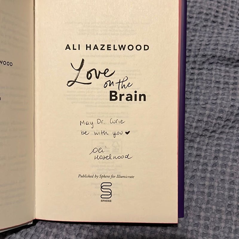 *Signed* Illumicrate Love on the Brain with signed store author letter!