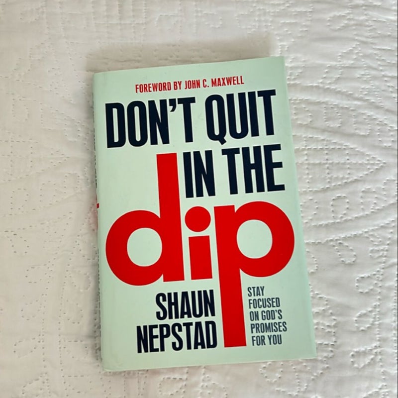 Don't Quit in the Dip