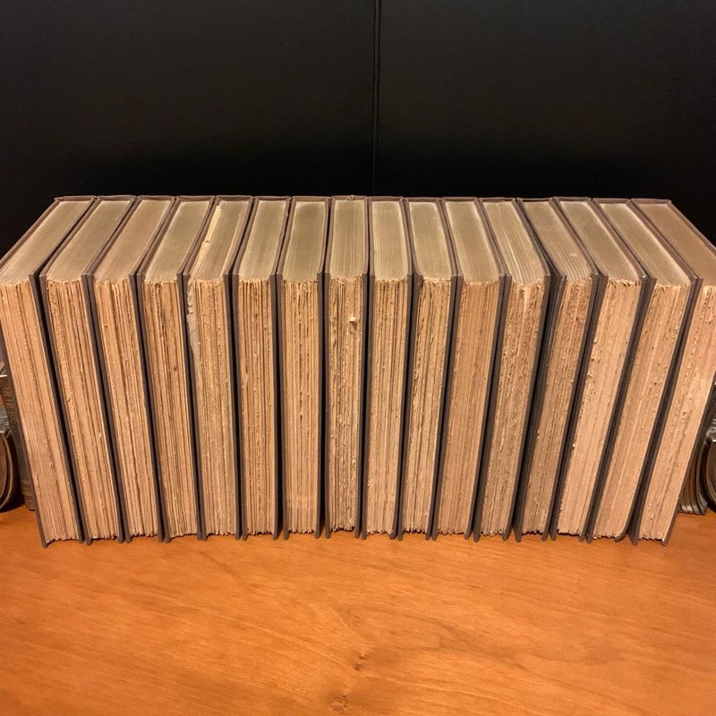 The Works of James Whitcomb Riley, Complete 16 Volume Vintage 1915 Homestead Scribner’s Set