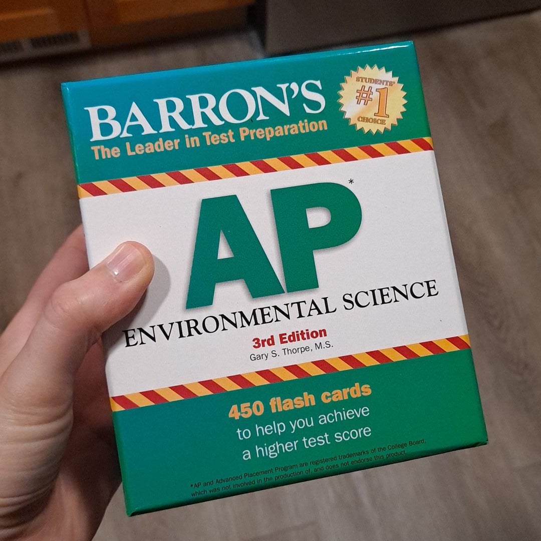 Barron's AP Environmental Science Flash Cards By Gary S. Thorpe