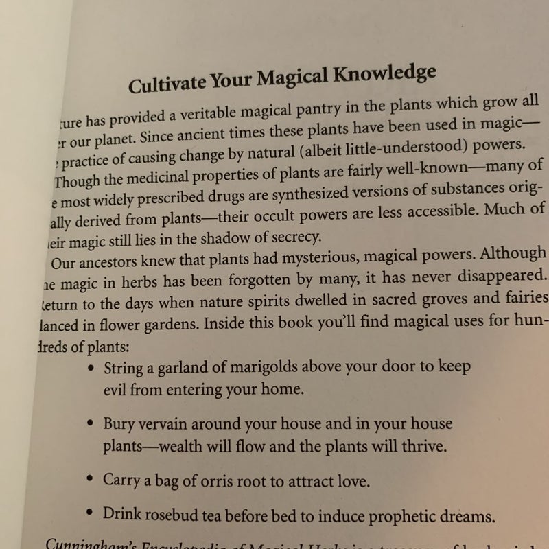 Cunningham's Encyclopedia of Magical Herbs