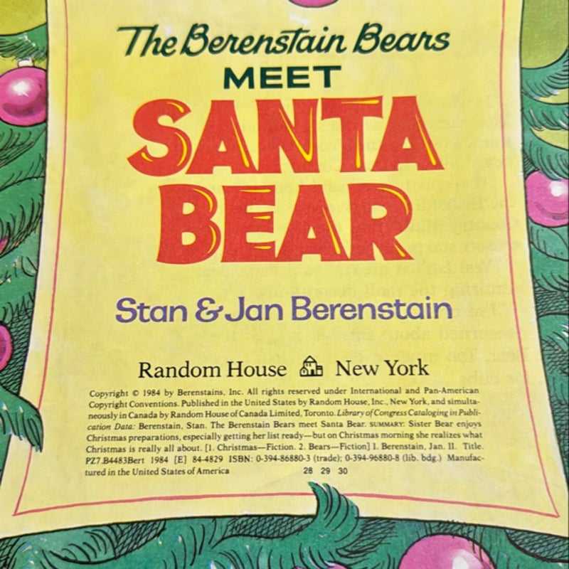 The Berenstain Bears Meet Santa Bear (Deluxe Edition)