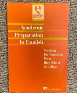 Academic Preparation in English 