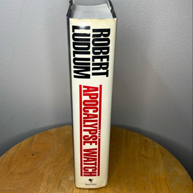 The Apocalypse Watch by Robert Ludlum – First Edition, Second Printing (1995, Bantam Hardcover)