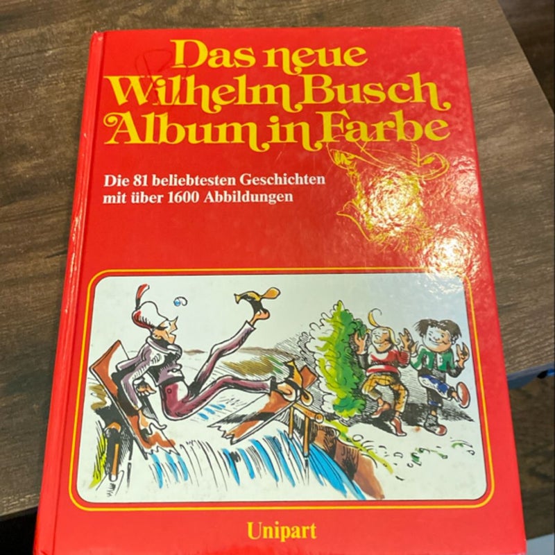 Das Neue Wilhelm Busch Album In Farbe (German) Hardcover Max & Mortiz Comic Art