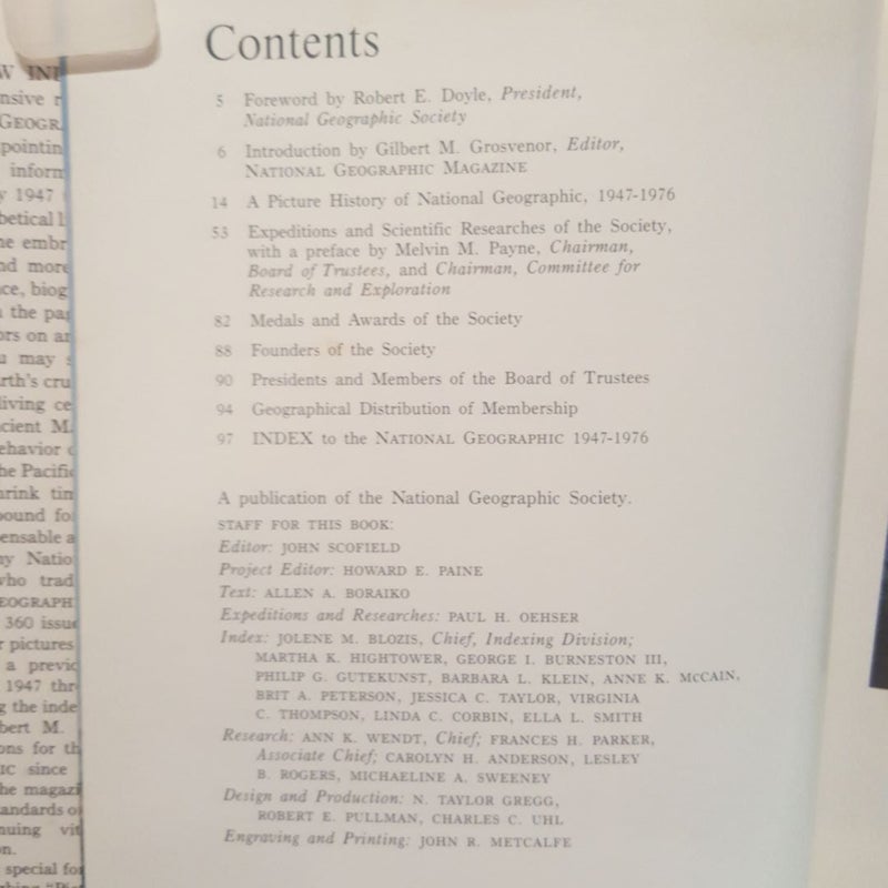 Or Geographic index 1947 to 1976