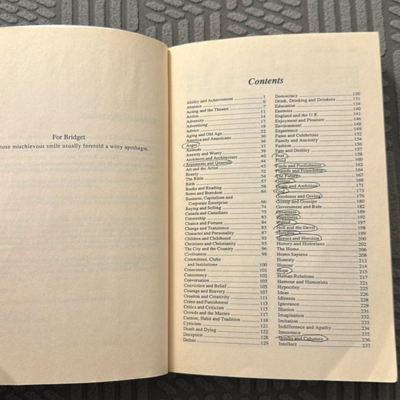 The Harper Book of Quotations Revised Edition