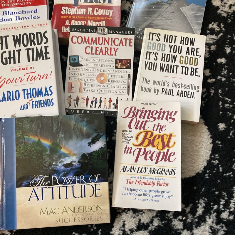 Lot of 11 Business/Managerial Themed Books