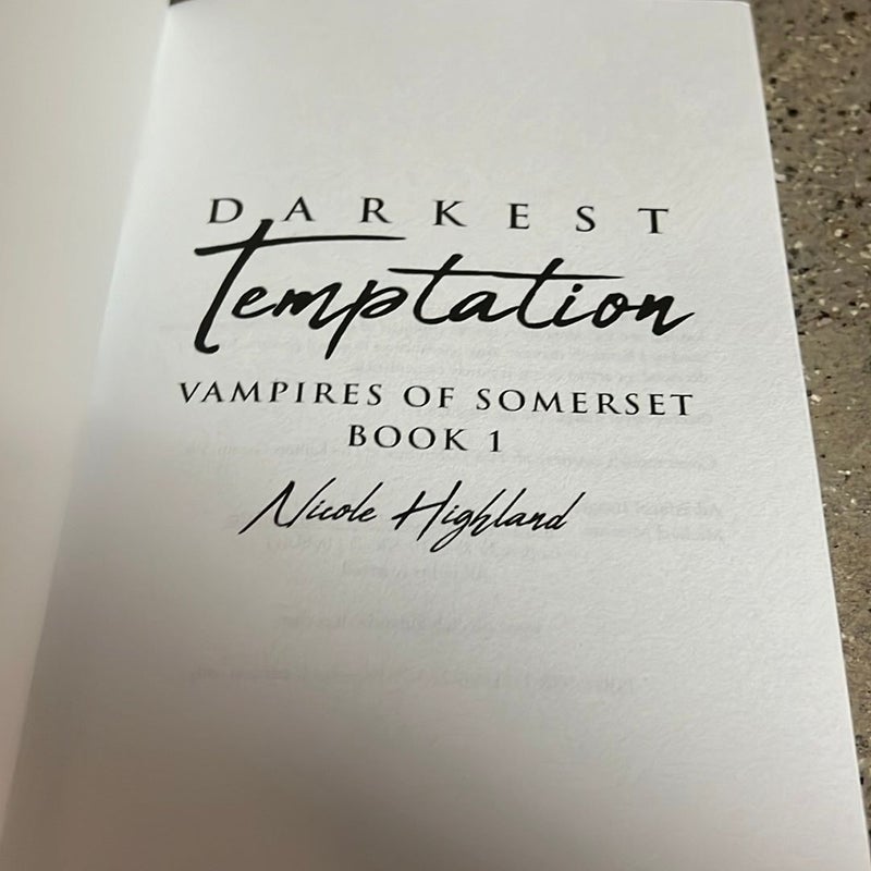 Darkest Temptation *SIGNED COPY*