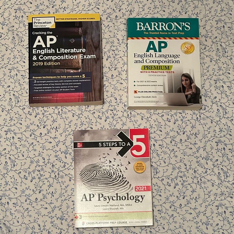 Lot of Three AP College Board Practice Books